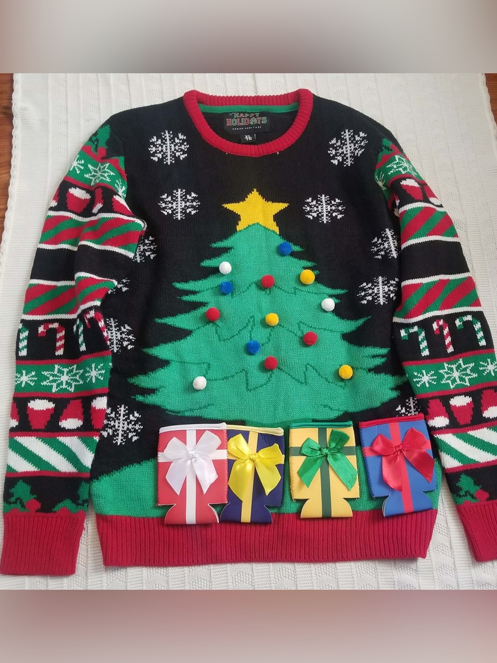 Urban Heritage- Festive Christmas Tree Pullover Sweater